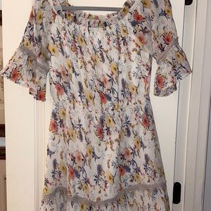 Anthropologie floral dress small